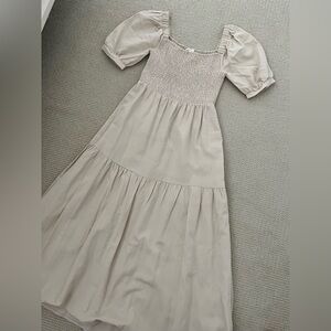 Elegant Beige Women's Dress